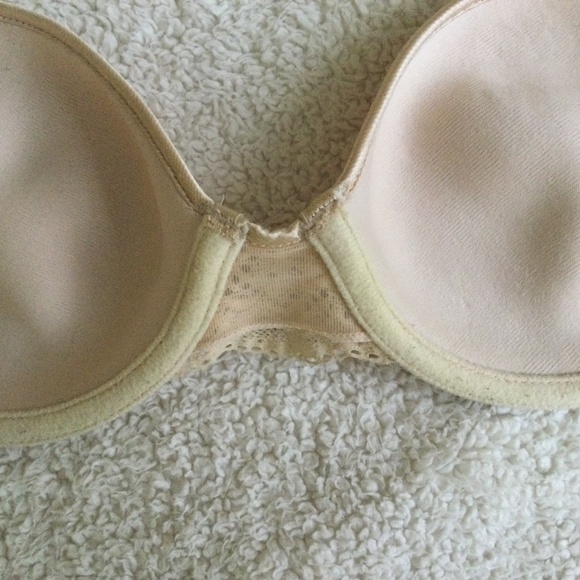 Vintage Victoria's Secret Nude Bra Lightly Padded - Sz 34C - Picture 7 of 15